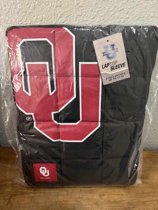 Other - OU Collegiate Laptop Sleeve - Black with Red Logo NEW